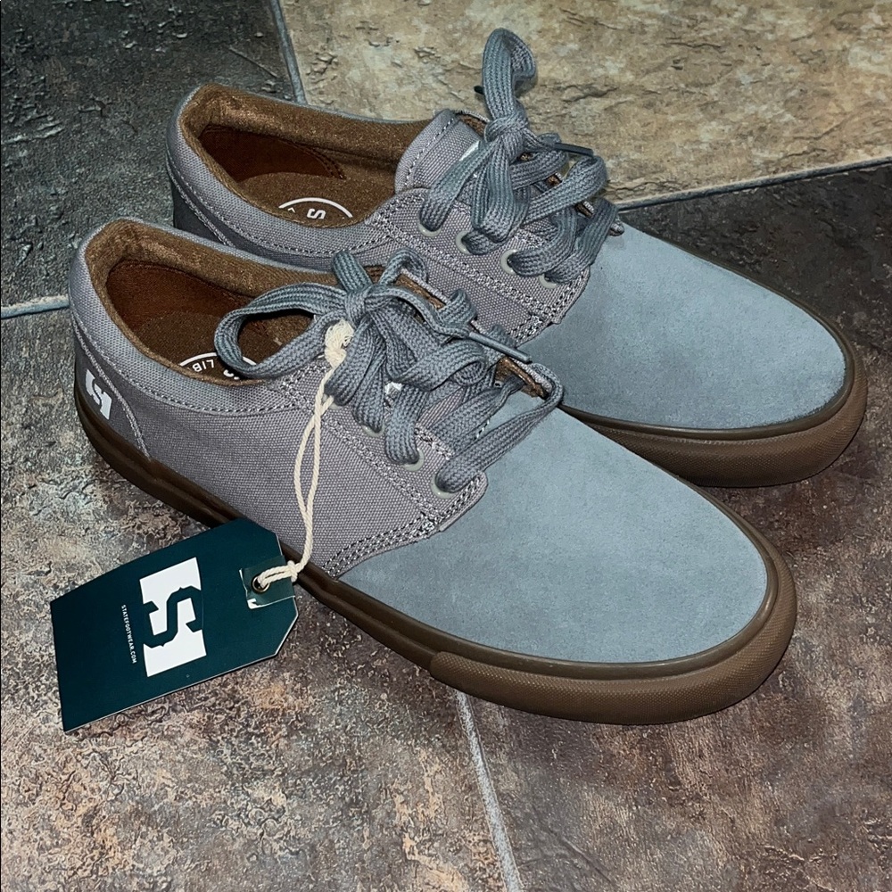 STATE Gray and Brown Men's Sneakers